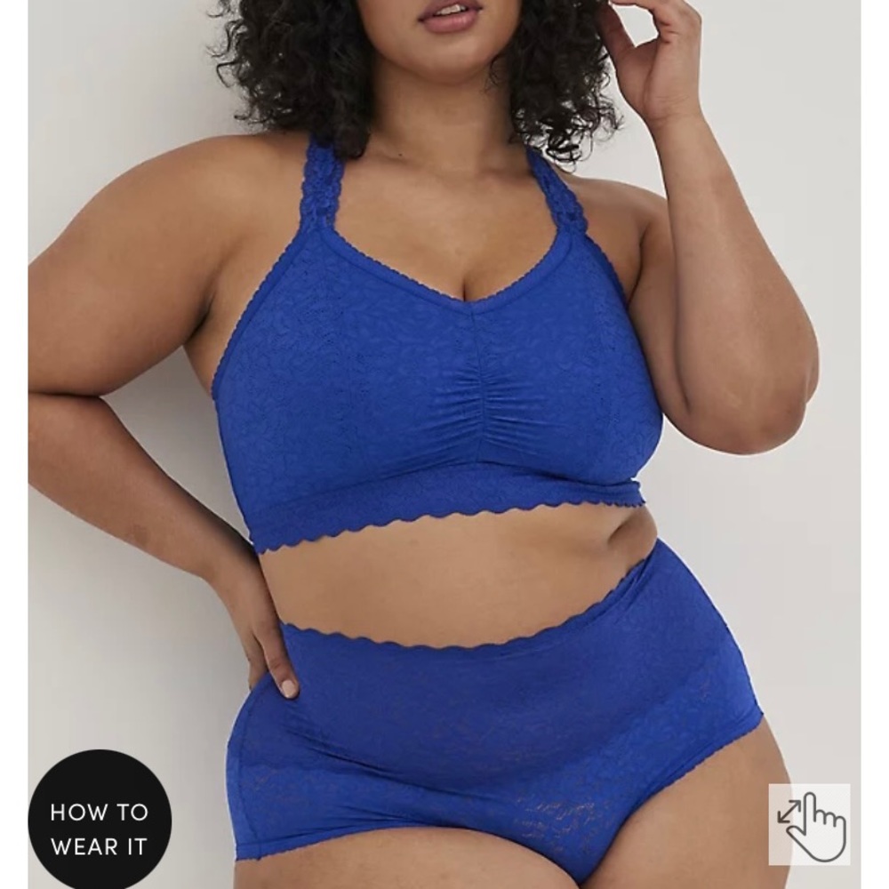 Blue torrid lace panty